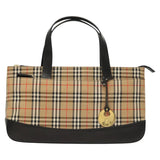 Burberry Haymarket Beige Canvas Handbag ( )