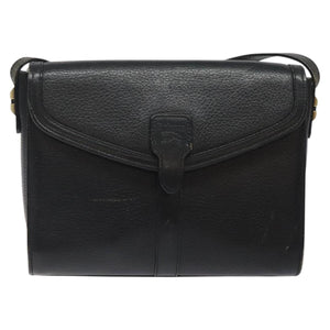 Burberry Nova Check Black Leather Shoulder Bag ( )