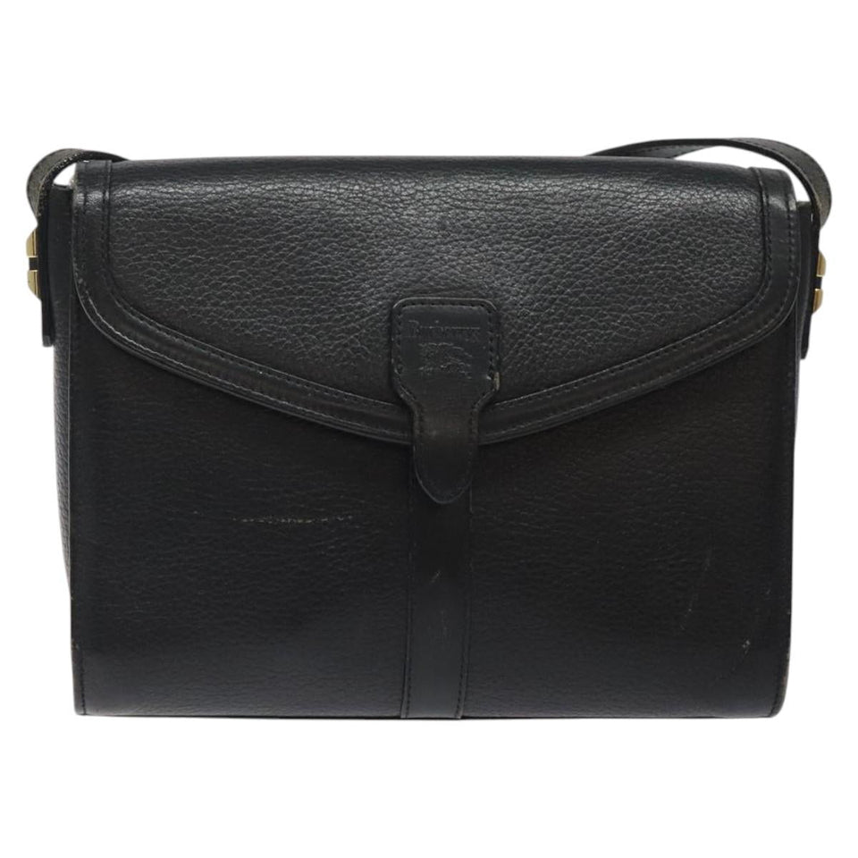 Burberry Nova Check Black Leather Shoulder Bag ( )
