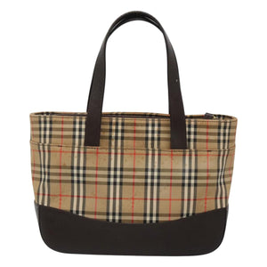 Burberry Nova Check Beige Canvas Handbag ( )
