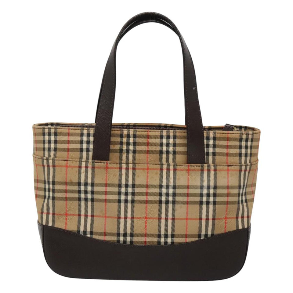 Burberry Nova Check Beige Canvas Handbag ( )