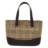 Burberry Nova Check Beige Canvas Handbag ( )