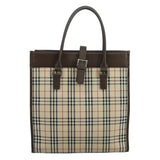 Burberry Nova Check Beige Canvas Tote Bag ( )