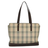 Burberry Nova Check Beige Canvas Tote Bag ( )