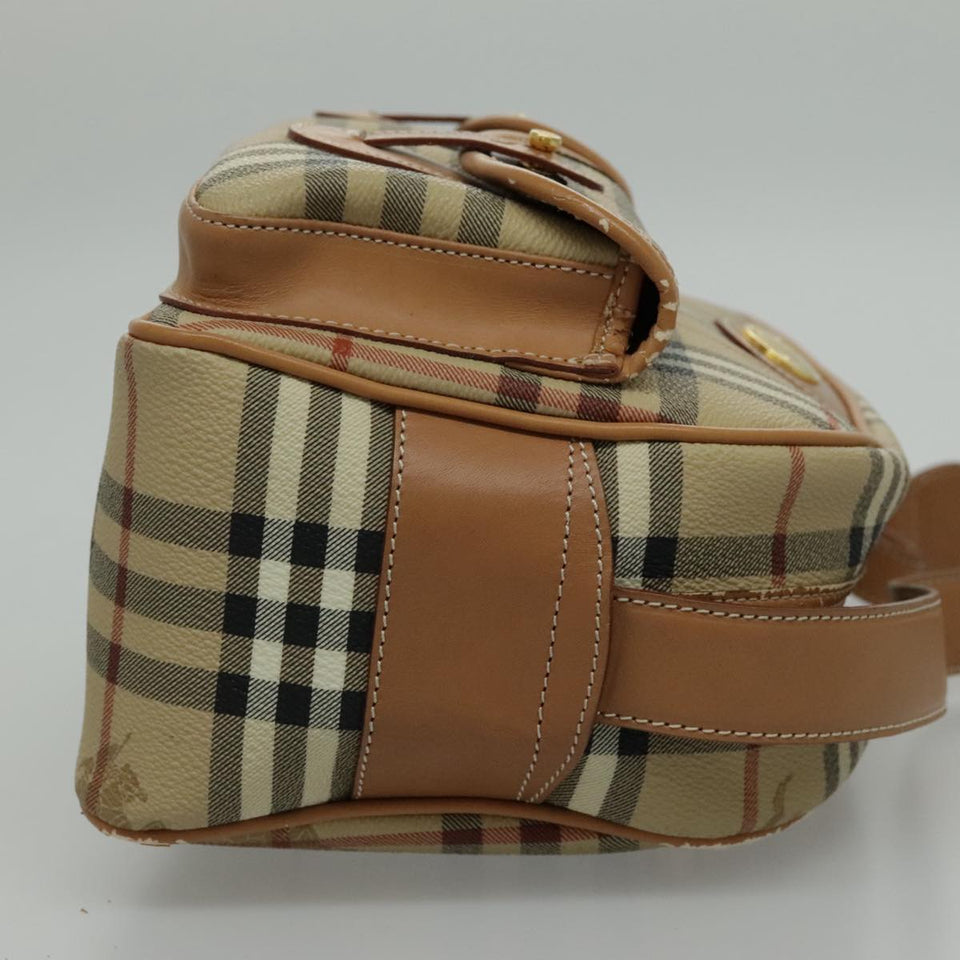 Burberry Nova Check Beige Canvas Shoulder Bag ( )