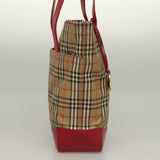 Burberry Nova Check Beige Canvas Tote Bag ( )