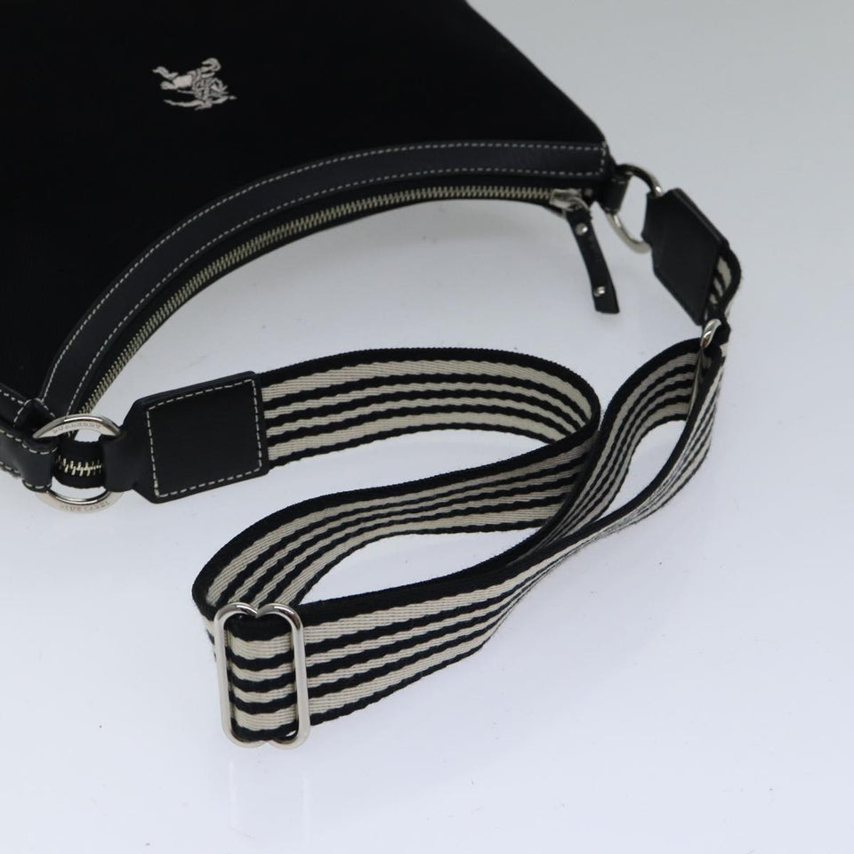 Burberry Blue Label Black Canvas Shoulder Bag ( )