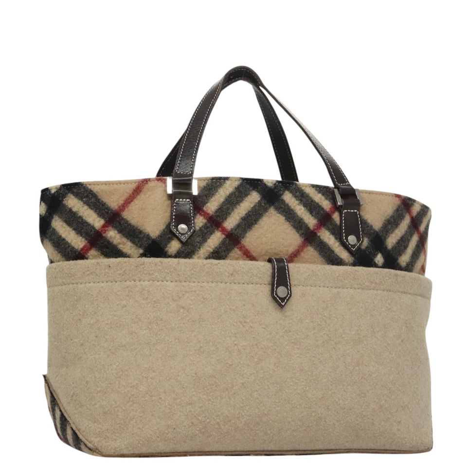 Burberry Nova Check Beige Canvas Handbag ( )