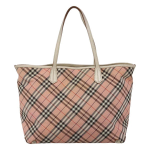 Burberry Nova Check Pink Nylon Tote Bag ( )