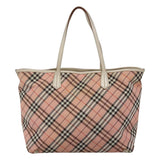 Burberry Nova Check Pink Nylon Tote Bag ( )