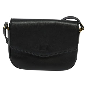 Burberry Nova Check Black Leather Shoulder Bag ( )