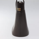 Burberry House Check Brown Leather Handbag ( )