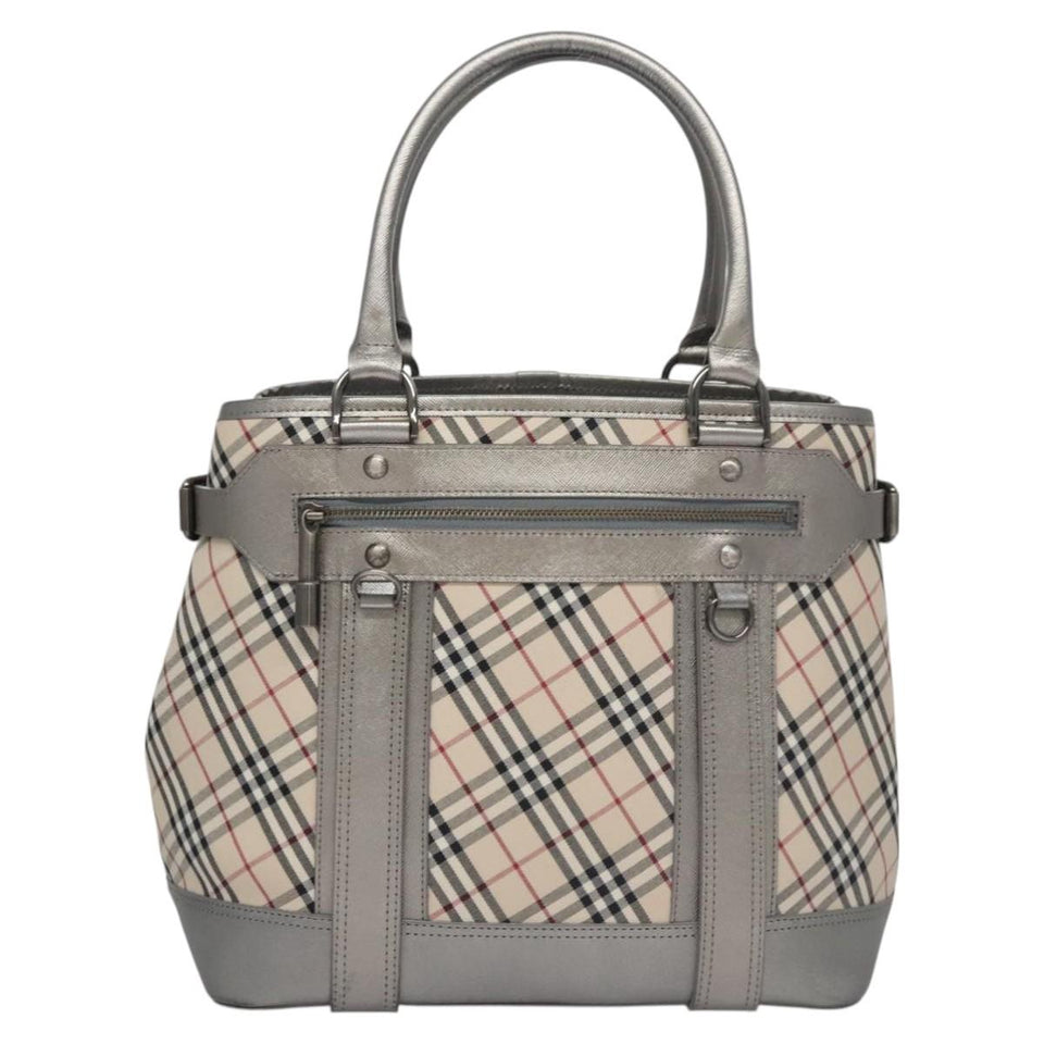 Burberry Nova Check Beige Canvas Tote Bag ( )