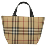 Burberry Nova Check Beige Canvas Handbag ( )