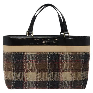 Burberry Brown Canvas Tote Bag ( )