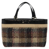 Burberry Brown Canvas Tote Bag ( )