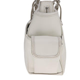 Burberry White Leather Handbag ( )