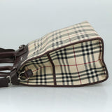 Burberry Nova Check Beige Canvas Handbag ( )
