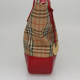 Burberry Nova Check Beige Canvas Handbag ( )