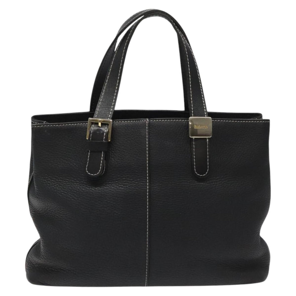 Burberry Nova Check Black Leather Tote Bag ( )