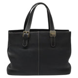 Burberry Nova Check Black Leather Tote Bag ( )