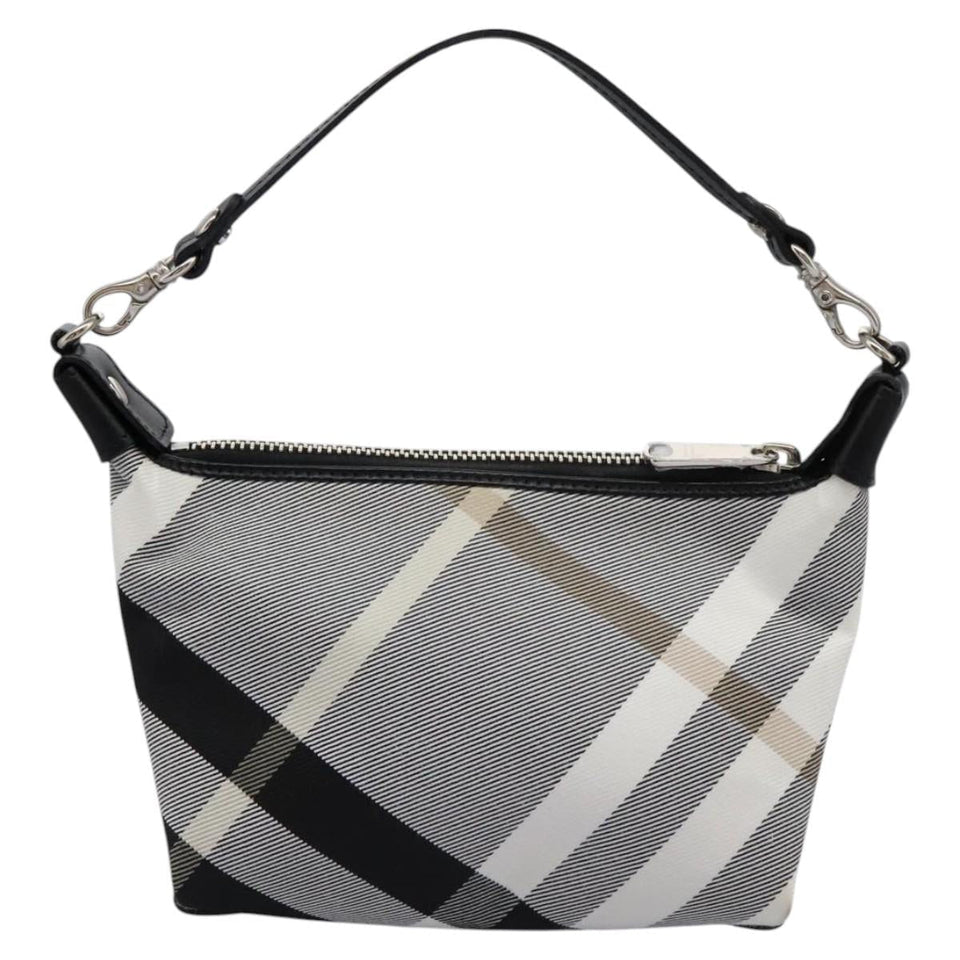 Burberry Nova Check Grey Canvas Clutch Bag ( )
