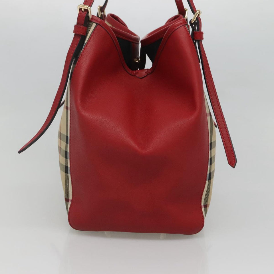 Burberry Nova Check Beige Nylon Shoulder Bag ( )