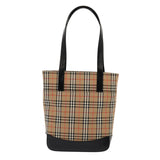 Burberry Nova Check Beige Canvas Tote Bag ( )