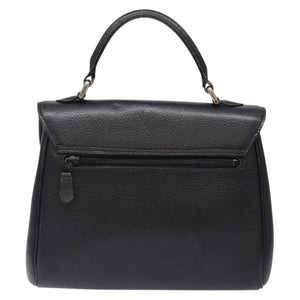 Burberry Triple Loving Heart Black Leather Handbag ( )