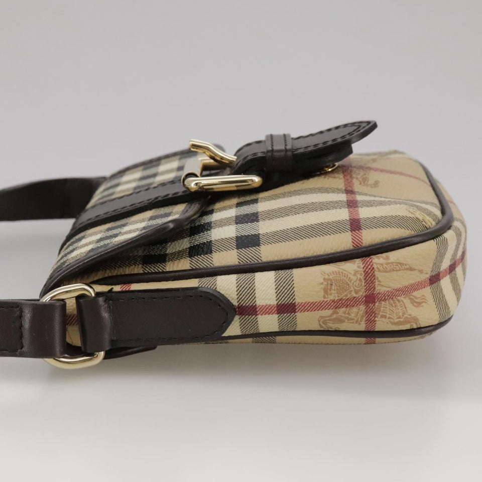Burberry Nova Check Beige Canvas Shoulder Bag ( )