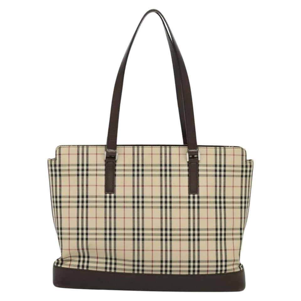 Burberry Nova Check Beige Canvas Tote Bag ( )