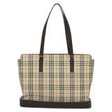 Burberry Nova Check Beige Canvas Tote Bag ( )