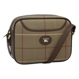 Burberry Vintage Check Beige Canvas Shoulder Bag ( )