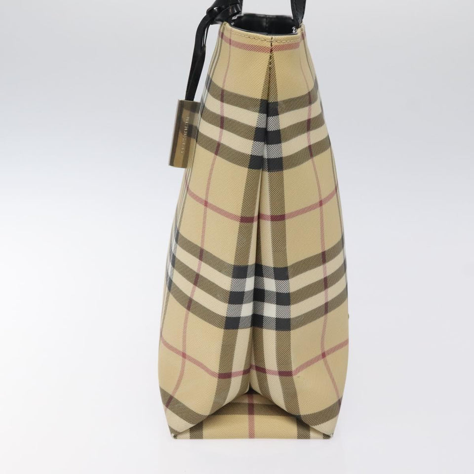 Burberry Nova Check Beige Canvas Tote Bag ( )