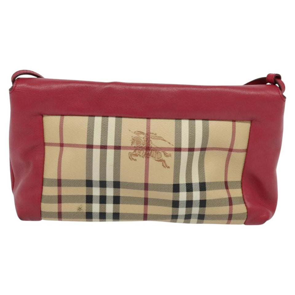 Burberry Nova Check Beige Canvas Shoulder Bag ( )