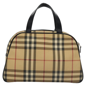 Burberry Nova Check Beige Canvas Handbag ( )