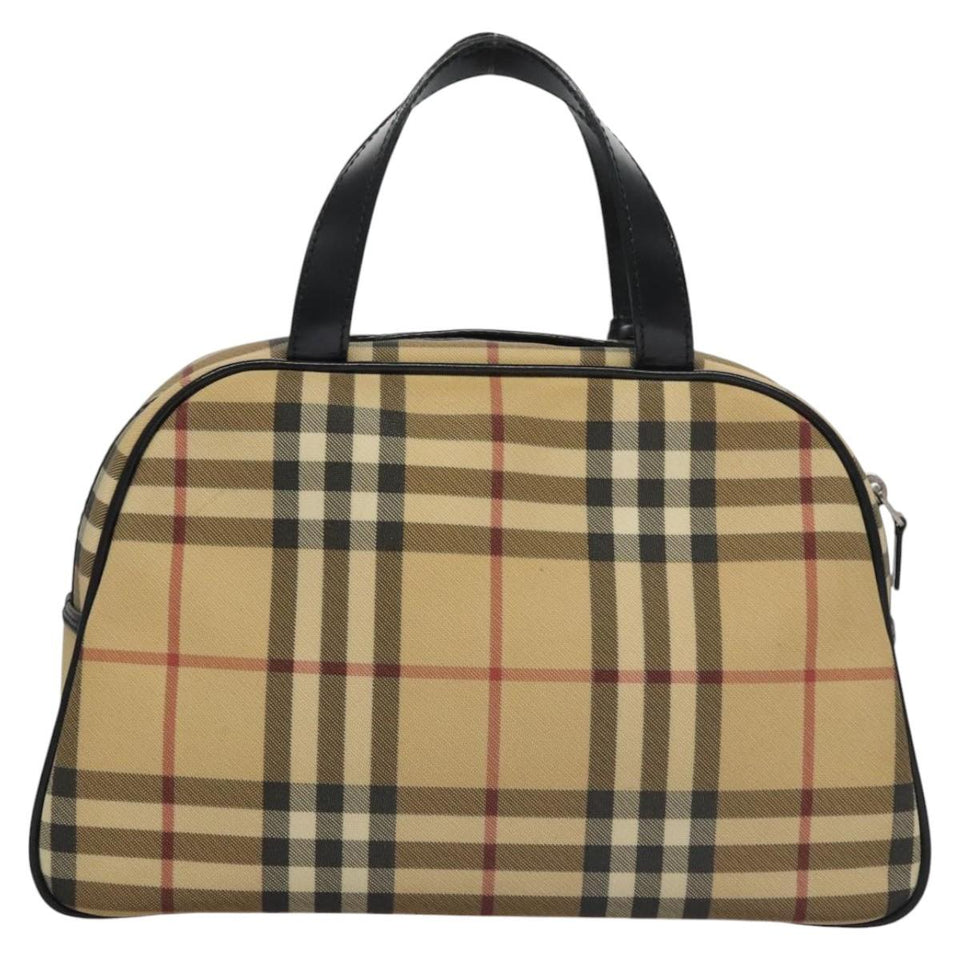 Burberry Nova Check Beige Canvas Handbag ( )