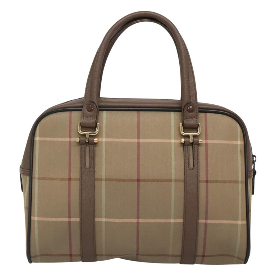 Burberry Nova Check Brown Canvas Handbag ( )