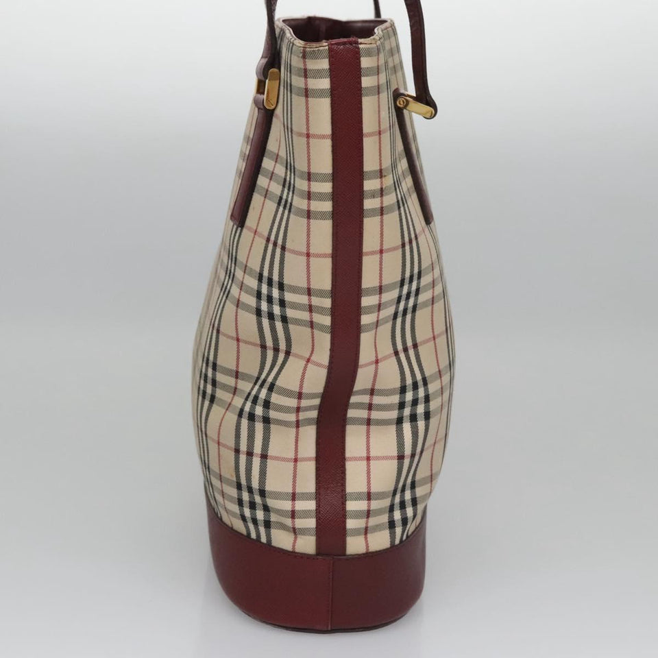 Burberry Nova Check Beige Canvas Tote Bag ( )