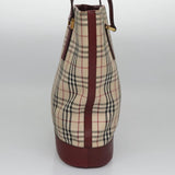 Burberry Nova Check Beige Canvas Tote Bag ( )