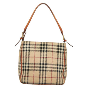 Burberry Nova Check Beige Wool Shoulder Bag ( )