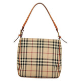 Burberry Nova Check Beige Wool Shoulder Bag ( )