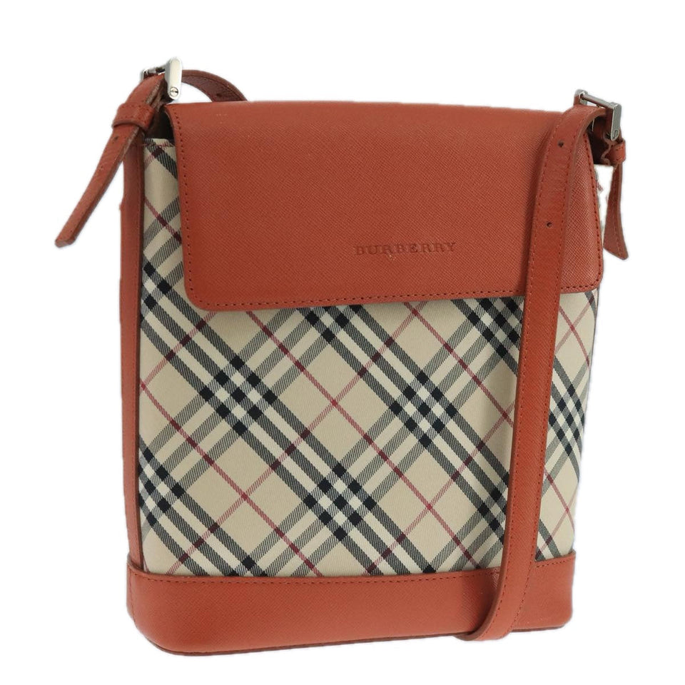 Burberry Nova Check Beige Canvas Shoulder Bag ( )