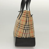 Burberry Haymarket Beige Canvas Handbag ( )