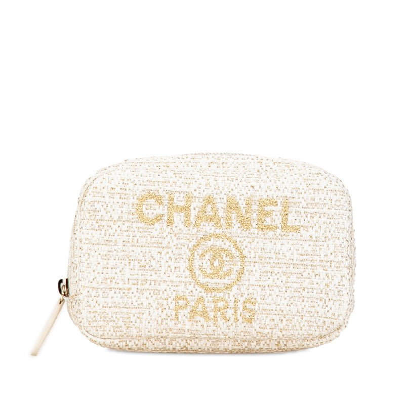 Chanel Deauville Tweed Pouch