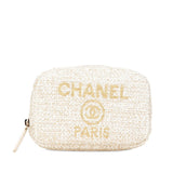 Chanel Deauville Tweed Pouch