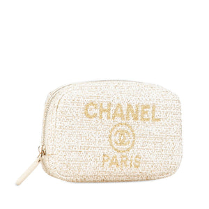 Chanel Deauville Tweed Pouch