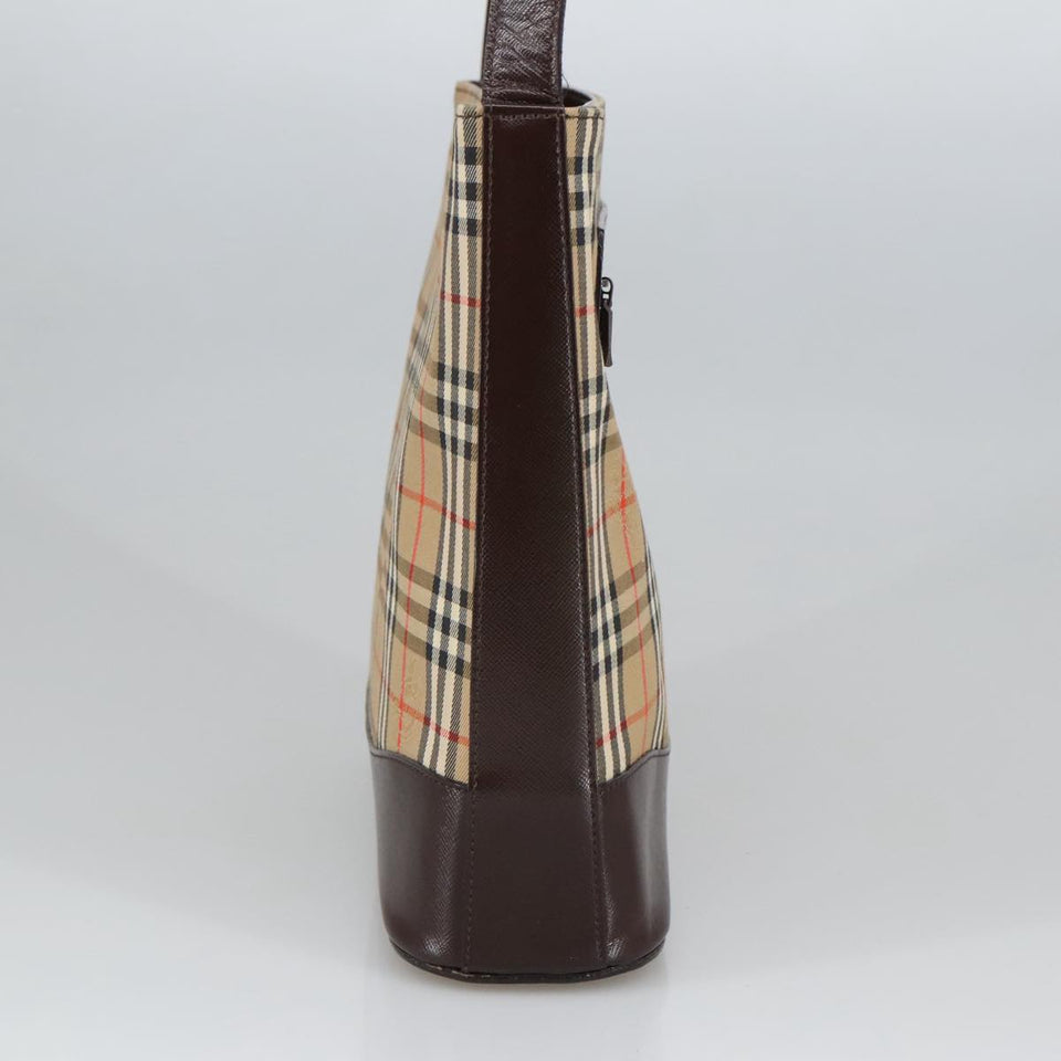 Burberry Nova Check Beige Canvas Shoulder Bag ( )