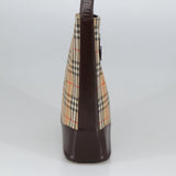 Burberry Nova Check Beige Canvas Shoulder Bag ( )