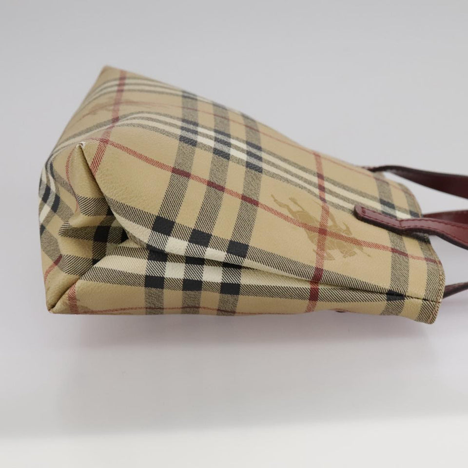 Burberry Haymarket Beige Canvas Handbag ( )